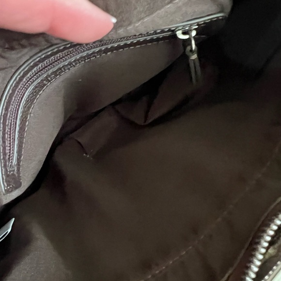 Liz Claiborne Brown Quilted Shoulder Bag - Picture 5 of 8